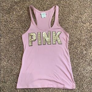 PINK bling tank top